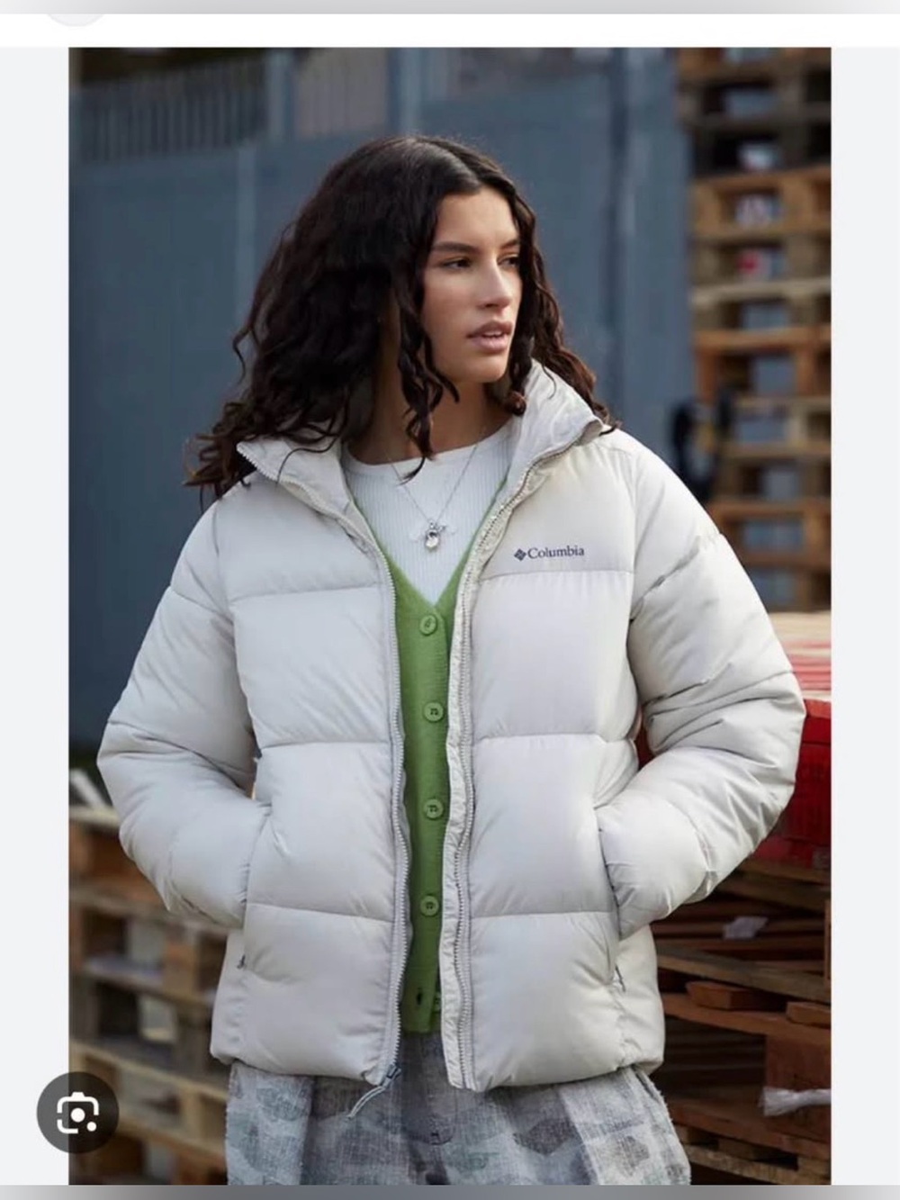 Columbia Women's White Puffer Jacket